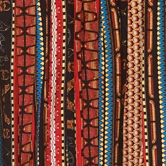 Midi Dress with Festive Patterned Skirt - Picture 3 of 5